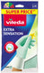 Vileda extra sensation huishoudhandschoenen – maat l – latex – dun comfortabel – voor precisiewerk en bescherming