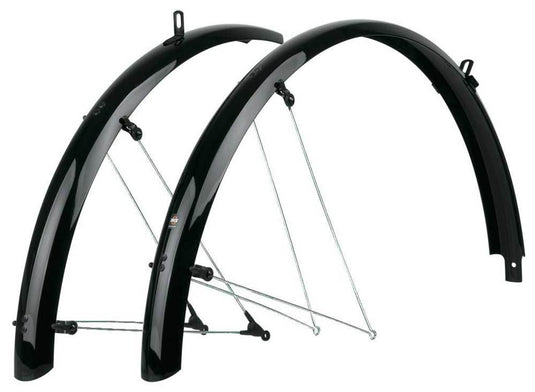 Sks spatbordset 28 bluemels basic 55mm zwart
