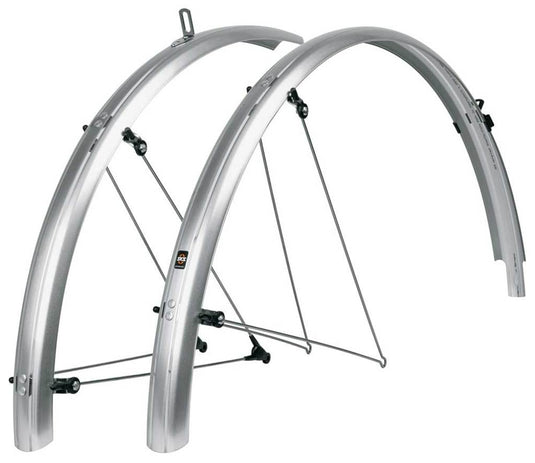 Sks bleumels basic 55 mm spatbord set, zilver