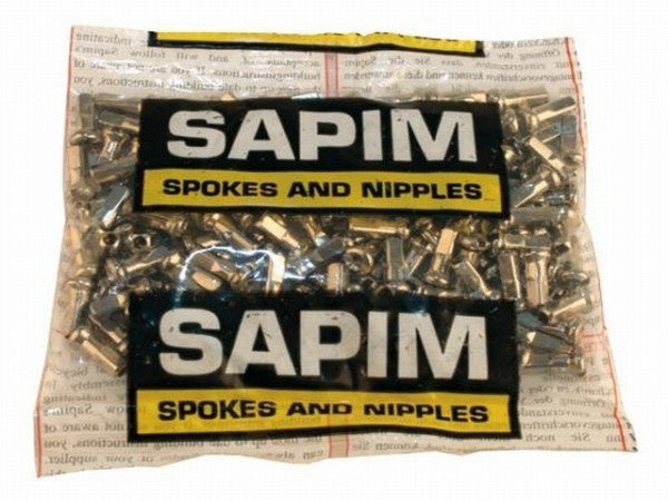Load image into Gallery viewer, Sapim Spaaknippel velg 14 voor spaak 13 zilver (100 stuks)

