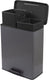 Curver decobin duo prullenbak - 26l + 26l - rechthoekig - grijs