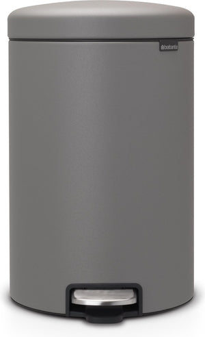 Brabantia newicon prullenbak - 20 liter - mineral concrete grey