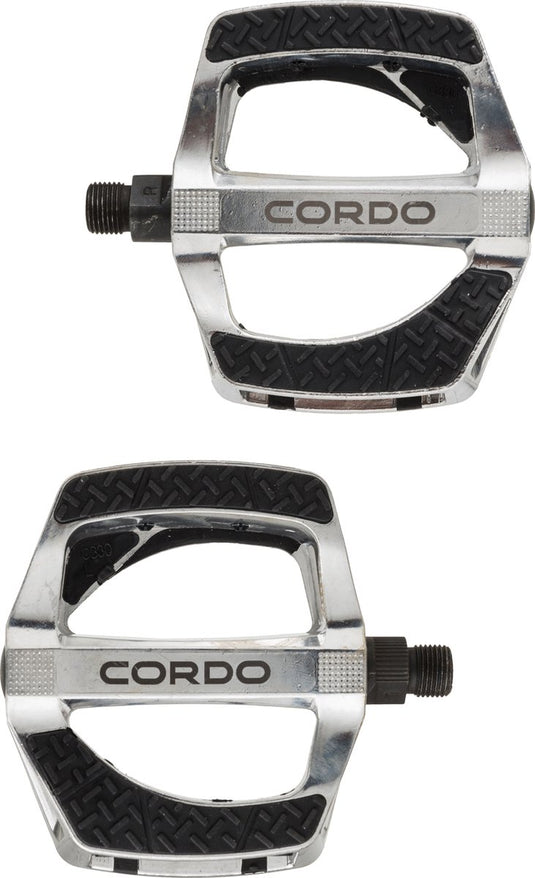 Abi cordo e-bike pedalen anti-slip aluminium - zilver