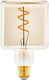 Eglo led lamp - e27 - ø 9,5 cm - amber - vierkant - 1600k - dimbaar