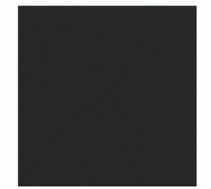 Duni servetten black 3-laags 33x33