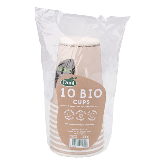 Duni bio wegwerp bekers you chose green 240 ml 10 stuks