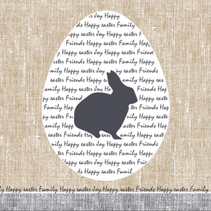 Duni servetten bunny 33x33cm