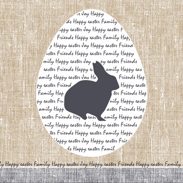 Duni servetten bunny 33x33cm