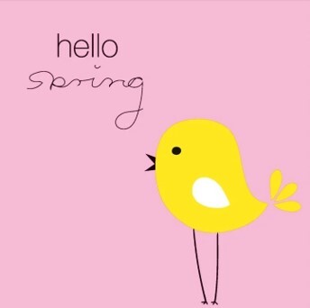 Duni paasservet hello spring roze geel 33x33 cm