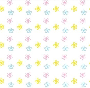 Duni paasservet bloemen multi 33x33 cm