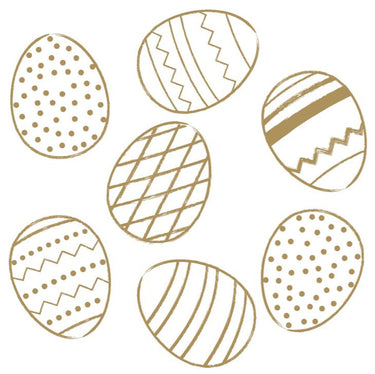 Duni servetten golden eggs 3-laags 33x33cm