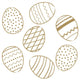 Duni servetten golden eggs 3-laags 33x33cm