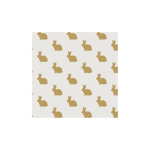 Duni servetten golden bunny 3-laags tissue 24x24cm