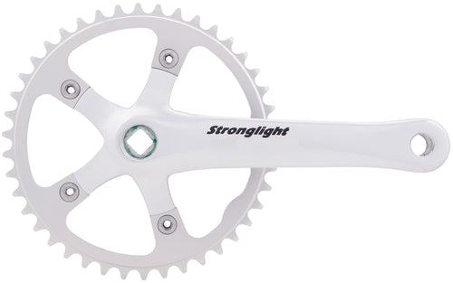 Stronglight crankstel impact crankset strongl.impact anodized silver