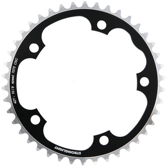 Stronglight kettingblad zicral 7075 t6 chain ring strongl.zircal 130mm 42t b