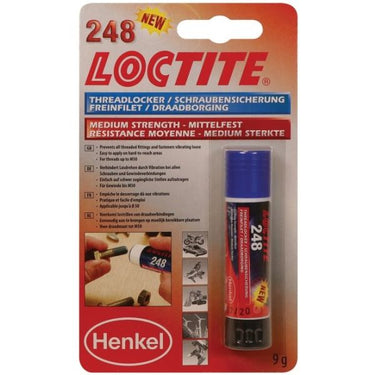 Loctite schroefbeveiliging 248 screw. sticker 9g medium strength