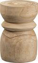Woood bikkel kruk - hout - naturel - 40x28x28