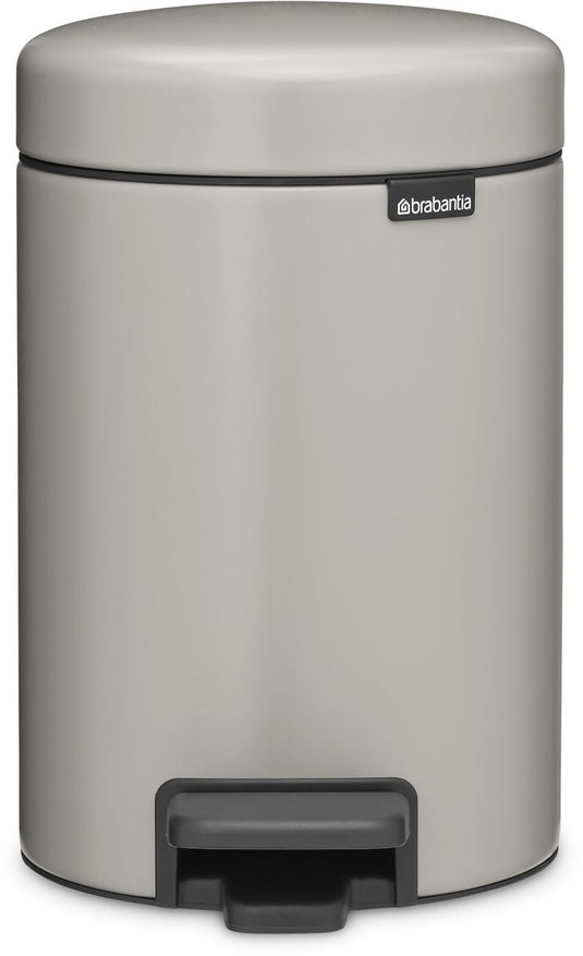 Brabantia newicon prullenbak - 3 liter badkamer - soft grey