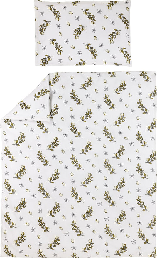 Meyco baby lemon dekbedovertrek ledikant - soft yellow - 100x135cm