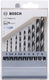 Bosch accessories 2607002826 pointteq hss metaal-spiraalboorset 9-delig 2 mm, 3 mm, 4 mm, 5 mm, 6 mm din 338 zeskant sc