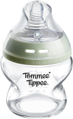 Tommee tippee glazen natural start fles - 1 x 150ml babyfles - 0m+