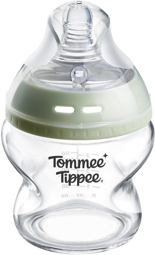 Tommee tippee glazen natural start fles - 1 x 150ml babyfles - 0m+