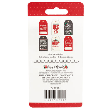 Pebbles • cozy bright tag pad x36