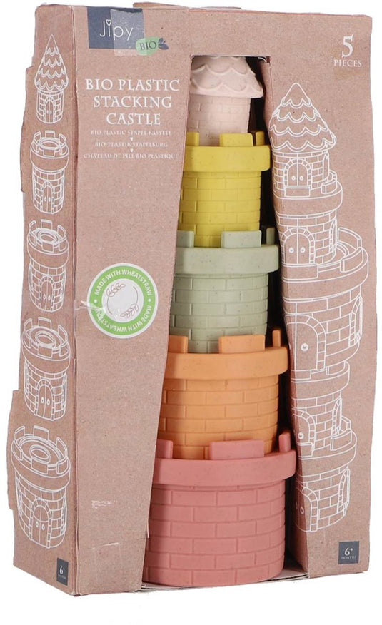 Jipy - bioplastic stapelkasteel - 5 delig