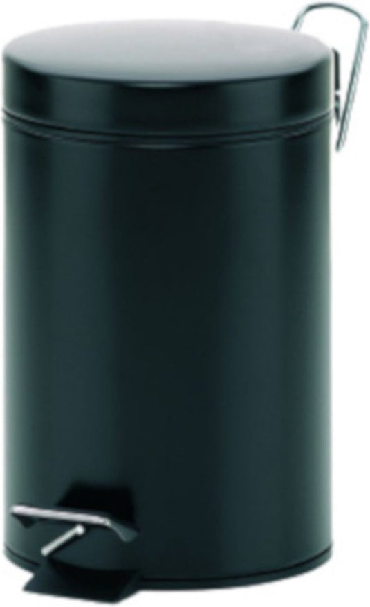 Kela monaco pedaal afvalemmer - 3 l - zwart -