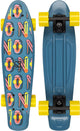 Nijdam flipgrip skateboard - gamester - blauw geel