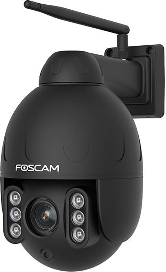 Foscam sd4 beveiligingscamera buiten – 4mp ptz ip camera – 4x optische zoom – dual-band wifi – 2-weg audio – nachtzicht 50m – persoonsdetectie – ip66 – alexa google assistant – zwart