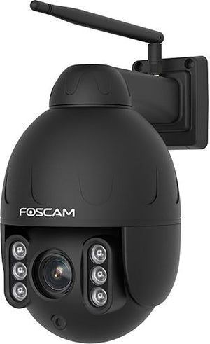 Foscam sd4 beveiligingscamera buiten – 4mp ptz ip camera – 4x optische zoom – dual-band wifi – 2-weg audio – nachtzicht 50m – persoonsdetectie – ip66 – alexa google assistant – zwart