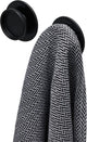 Tiger tess - handdoekhaken - zelfklevend - 3m tape - zwart (2 stuks)
