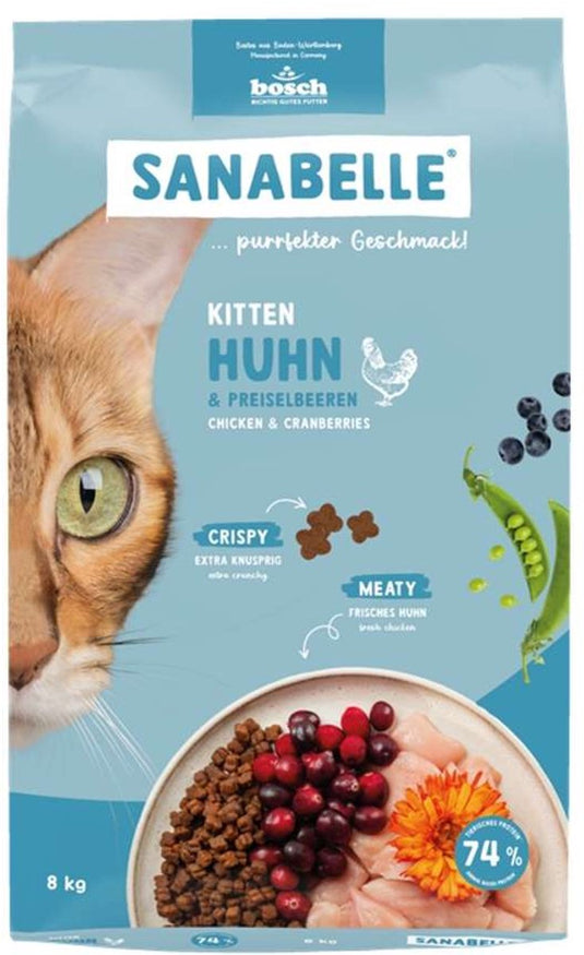Bosch sanabelle serie - kattenvoer met kip - 8kg - voor kittens - voor zwangere en zogende katten
