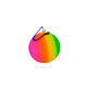 Regenboogbal met koord | 4 stuks