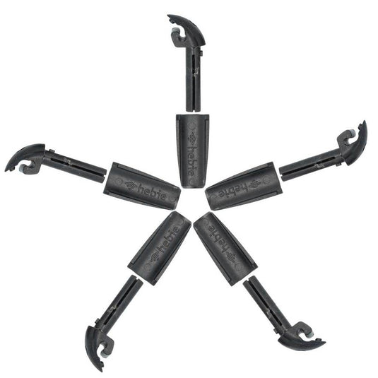 Eurofender spatd ef bev gripclip zw pvc set a 5