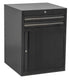 Unior grs ladenkast 2l + deur zw *op bestelling*