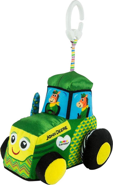 Lamaze - john deere - clip and go - eerste baby knuffel - mijn eerste john deere - baby tractor
