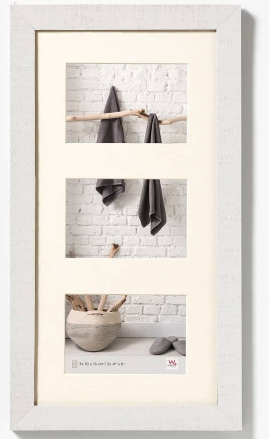 Walther home - houten lijst - fotoformaat 3x10x15 cm - polair wit