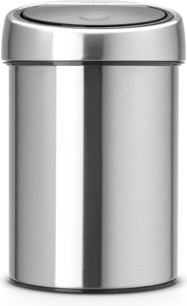 Brabantia touch bin prullenbak - 3 liter - badkamer - matt steel fingerprint proof