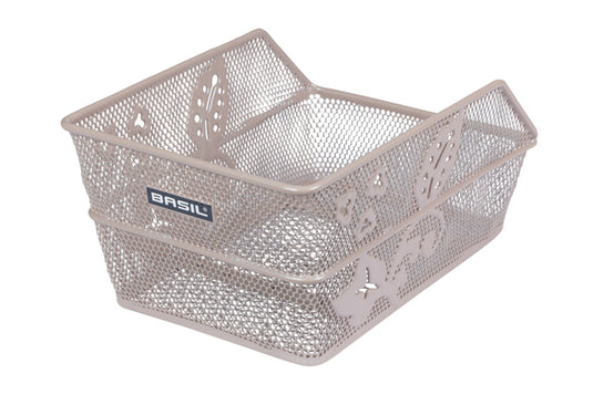 Basil fietsmand cento flower s 31 x 21 x 0 - nude metallic
