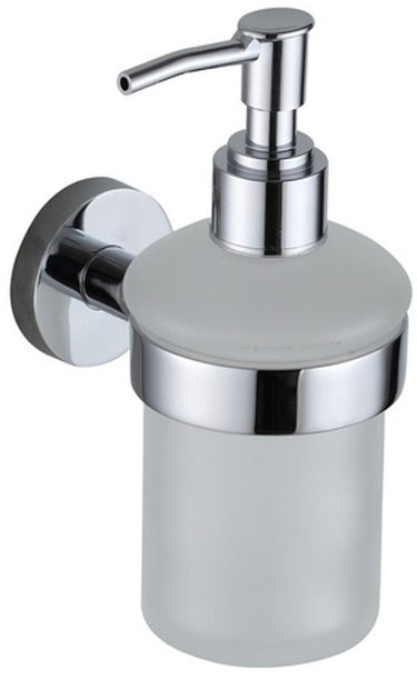 Eisl zeepdispenser - glas - om te lijmen of te schroeven - chroom