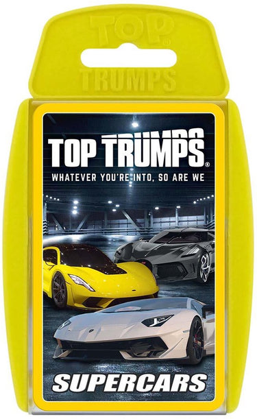 Winning moves top trumps - supercars - kaartspel