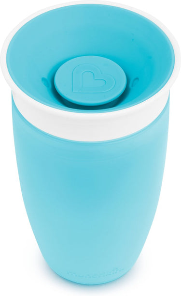 Munchkin miracle anti-lek 360° drinkbeker - sippy cup - oefenbeker voor baby en kind - 296ml - blauw