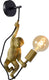 Lucide extravaganza chimp - wandlamp - 1xe27 - zwart