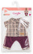 Corolle geruit shirt met broek kleine ontdekker - 36cm