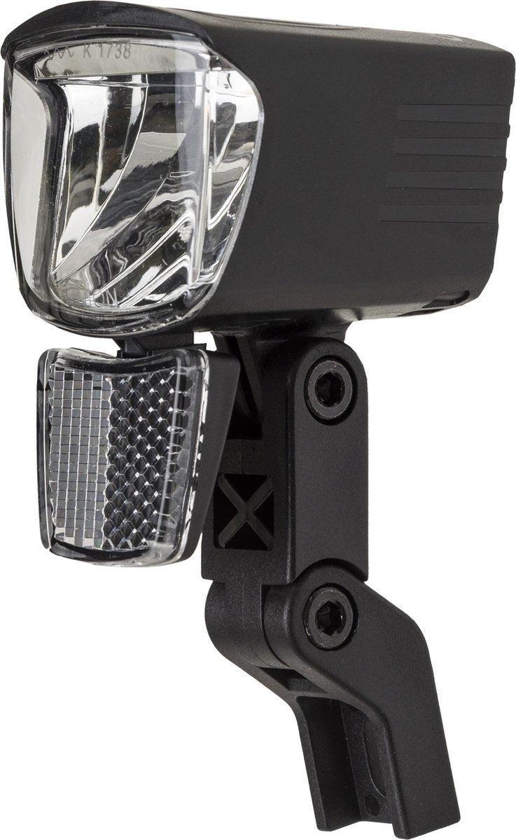 Afbeelding laden in galerijviewer, Cordo spark xl led koplamp - 80 lux - naafdynamo - zwart

