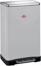 Wesco big double boy afvalscheider | 36 liter | duo pedaalemmer (2x18 liter) | metaal - cool grey matt | prullenbak