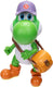 Jakks super mario galaxy film – 13 cm figuurserie – yoshi-figuur met hoed, zonnebril en tas