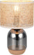 Trio tara - tafellamp - chroom verdampt - excl. 1x e27 7 w - d: 20cm - snoerschakelaar - go green
